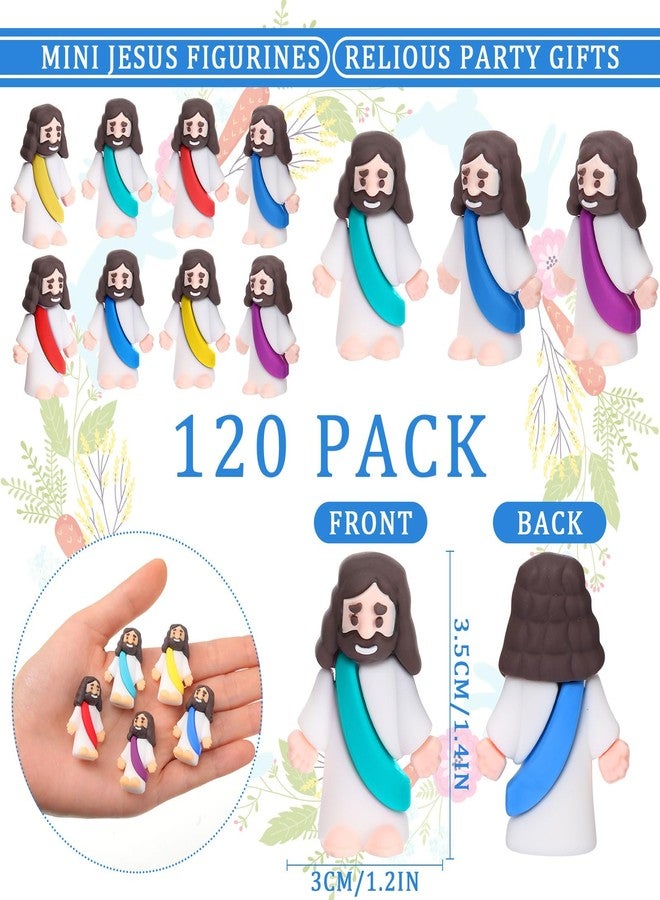 Barydat باريدات ٢٤٠ قطعة من مجسمات يسوع الصغيرة، بيض عيد الفصح مع ألعاب بالداخل، ألعاب دينية صغيرة ليسوع، هدايا مصغرة، حشو بيض عيد الفصح، دمية لمدرسة الأحد، حفلة البحث، هدية معمودية (زاهية) - Image 2